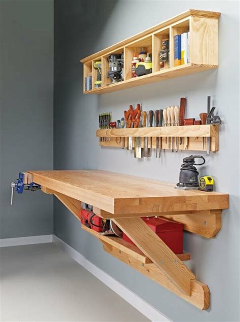 wall mounted workbenches plans